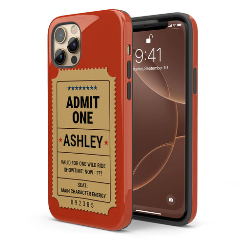 Personalized Admit One Ticket Chaos Pass iPhone Case